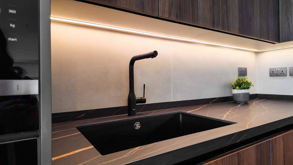 Rustic Bold Contrast Kitchen